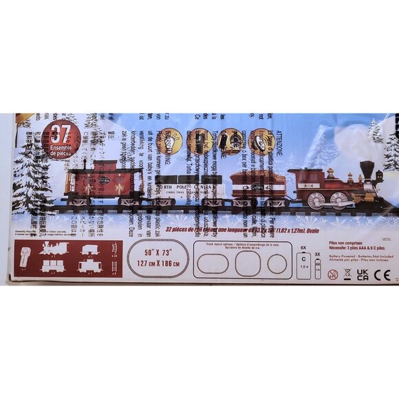 HAMMACHER SCHLEMMER LIONEL CLASSIC NORTH POLE CENTRAL LINES CHRISTMAS TRAIN SET - Picture 13 of 16